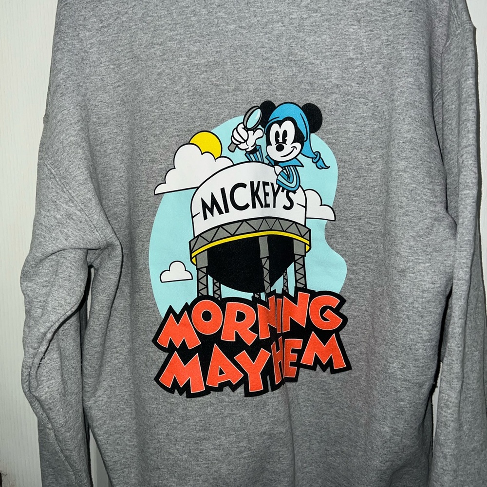 Gray Mickey's Morning Mayhem Hoodie